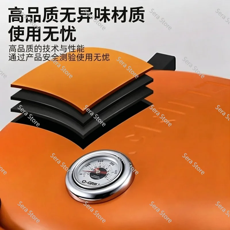 Barbecue Grill Outdoor Portable Gas Gas High Temperature Resistance Good Cleaning Foldable Portable Travel Outdoor