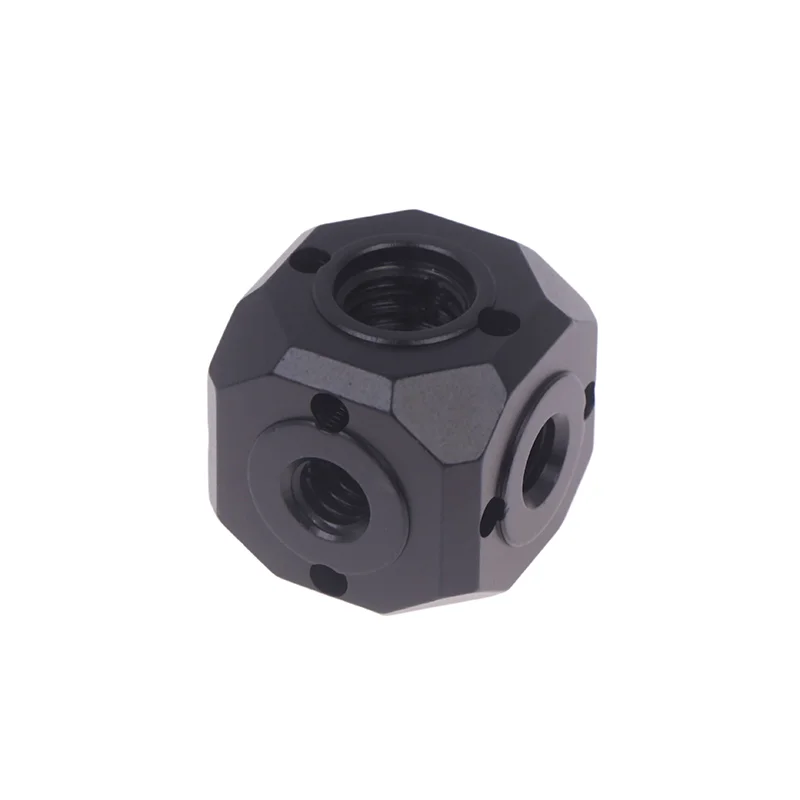 Adattatore universale per foro per vite per treppiede Supporto cubico magico per braccio magico Flash Vlog Video Luce di riempimento Testa di montaggio per estensione microfono