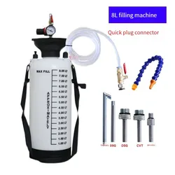 8L Pneumatic Filler Gear Transmission Fluid Tanker  Car Gearbox Grease Injector Oil Tanker