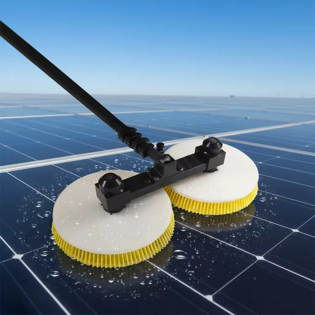 Industry Bestseller High-Strength Eco-Friendly Window Cleaning Brush with Metal Handle and Nylon Brush for Outdoor Use