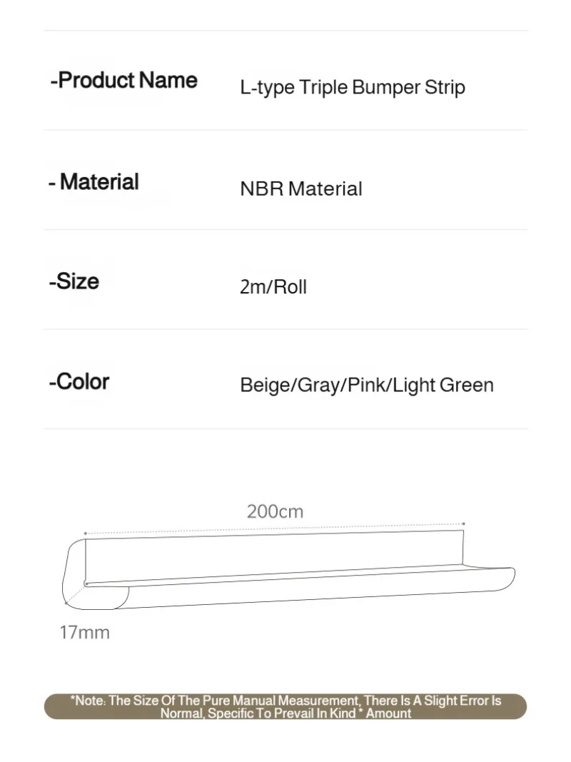 2M Baby Safety Corner Protector Children's Table Corner Edge Anti-Collision Strip Anti-Collision Foam Protection Strip Bumper