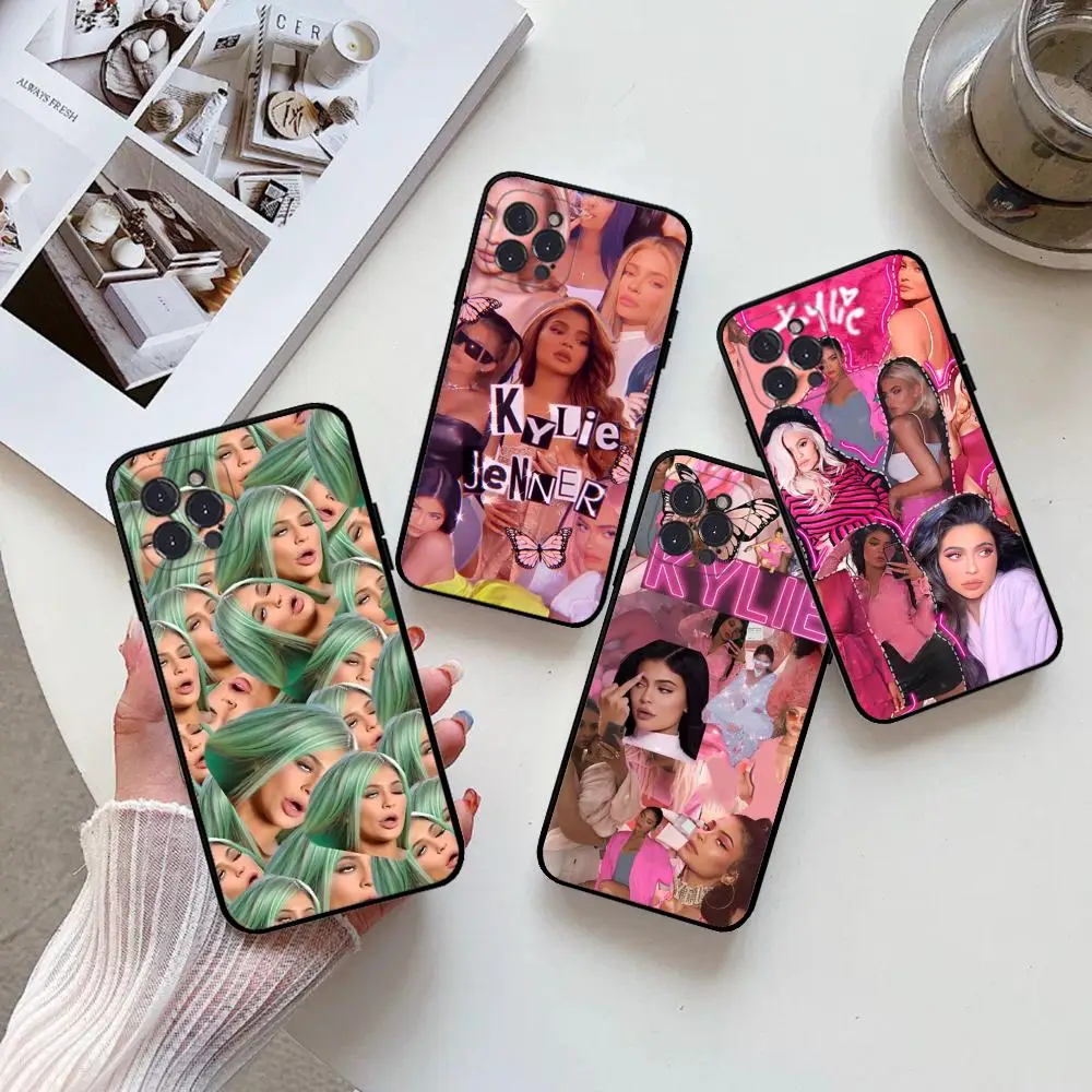 Sexy Girl Kylie J-Jenner Phone Case Silicone Soft for iphone 15 14 13 12 11 Pro Mini XS MAX 8 7 6 Plus X XS XR Cover