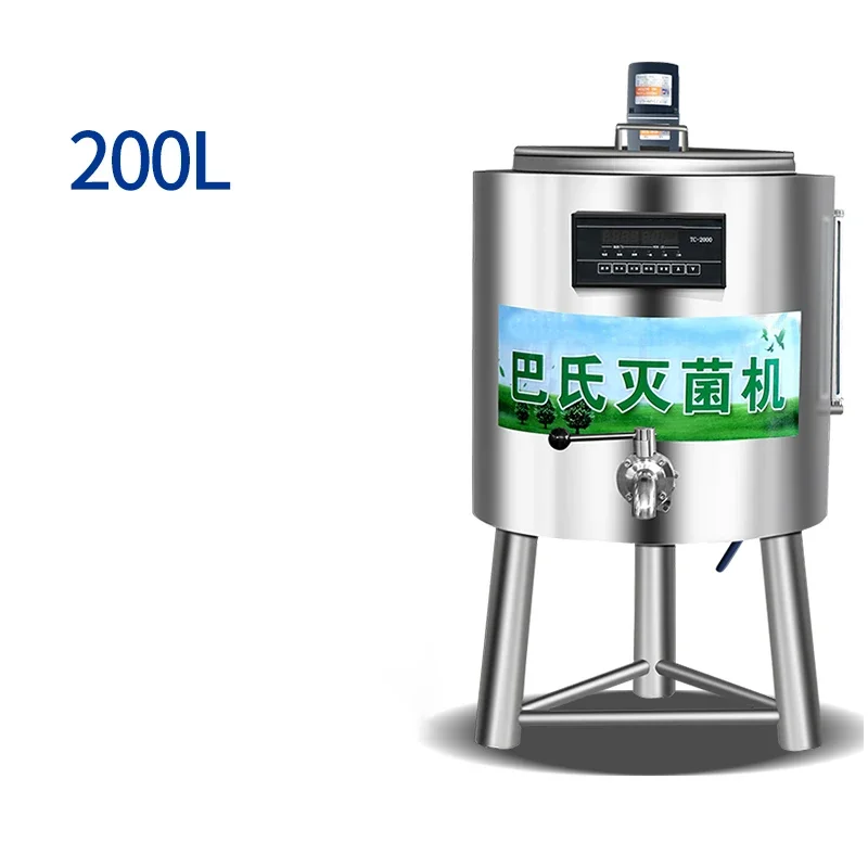 Esterilizador de vapor de alta temperatura de 24000W, esterilizador multifuncional de 220V/200L, pasteurización de leche, esterilizador para granja lechera