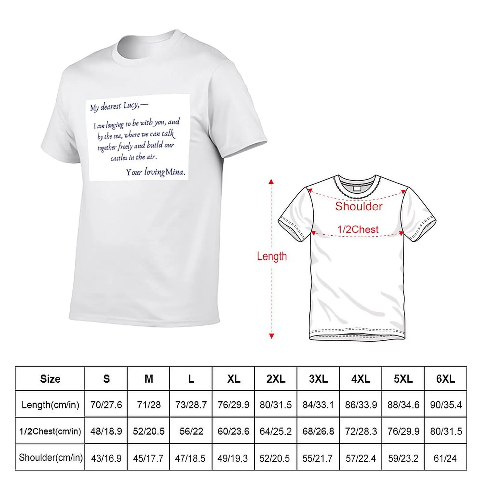 My dearest Lucy, Your loving Mina T-Shirt Sporty Breathable Short Sleeve T-Shirt view 2