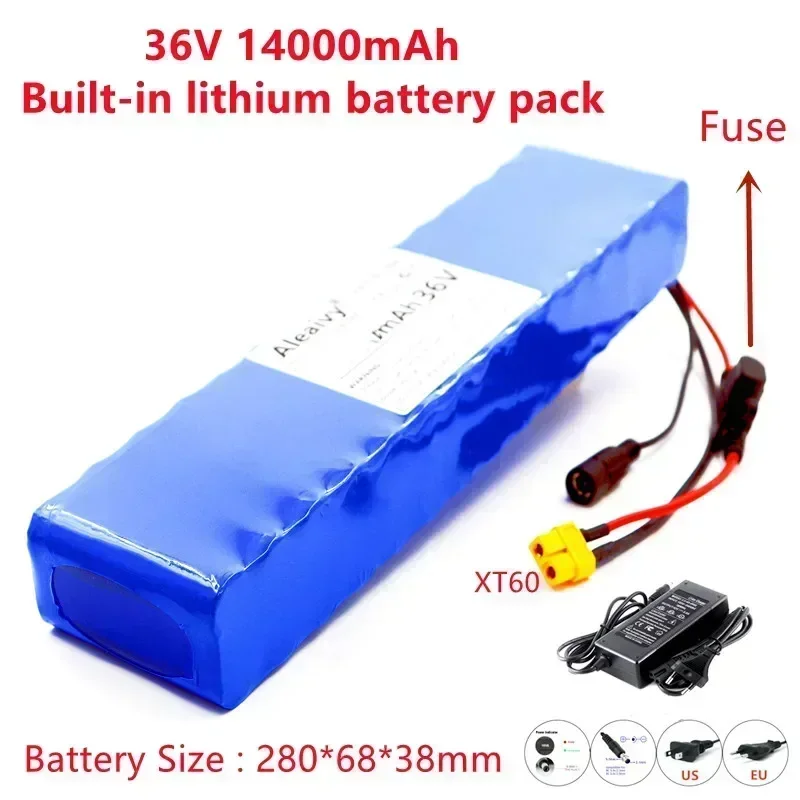 

E-bike 36V 10s3p 14Ah lithium battery pack 18650 Li-Ion 350W 600w Motorcycle Scooter electric scooter Batteries built-in 20A BMS