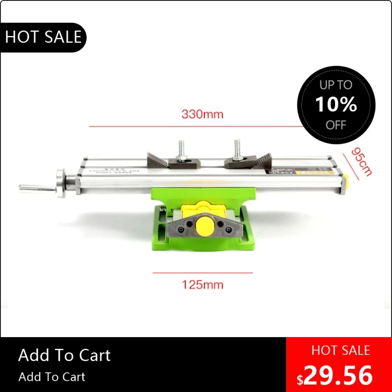

1946 DIY home micro precision multi-function milling machine bench drill vise fixture table X Y axis adjustment c 19