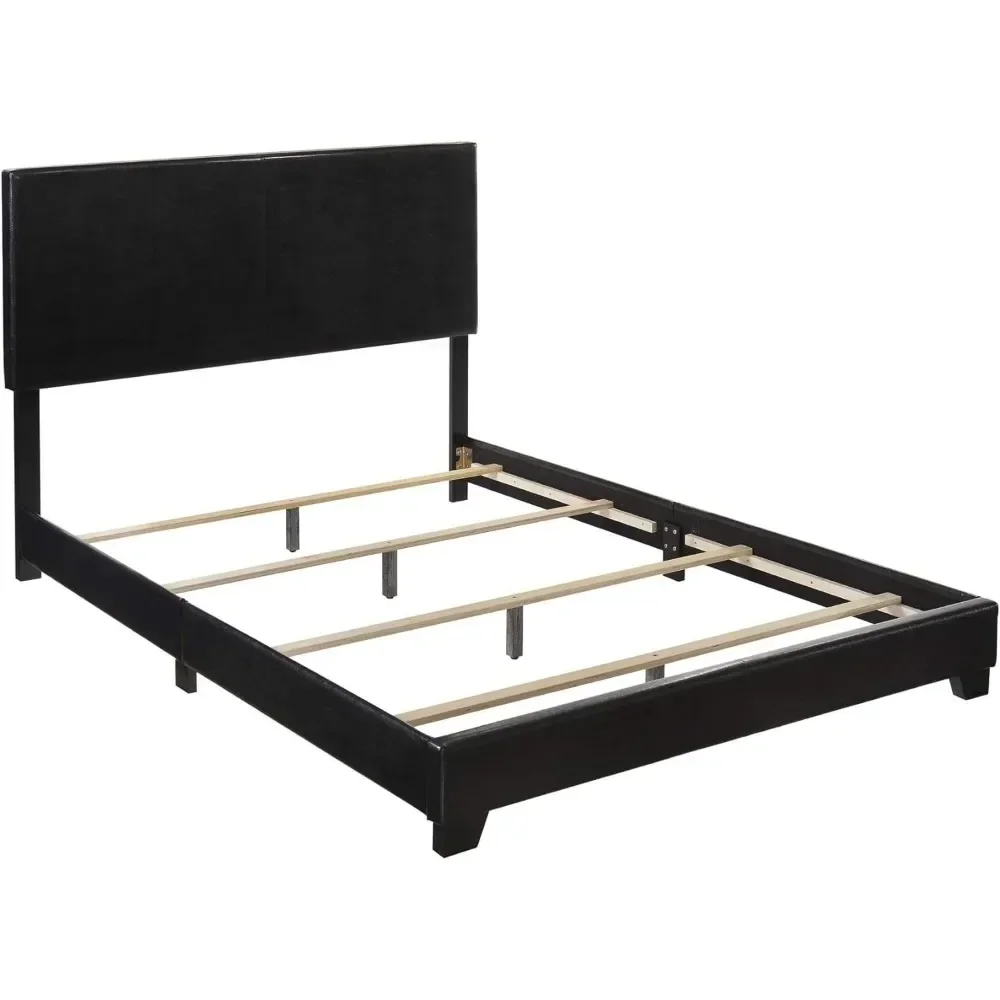 Full Size King e Queen Size Bed Frame, placa estofada, mobília do quarto