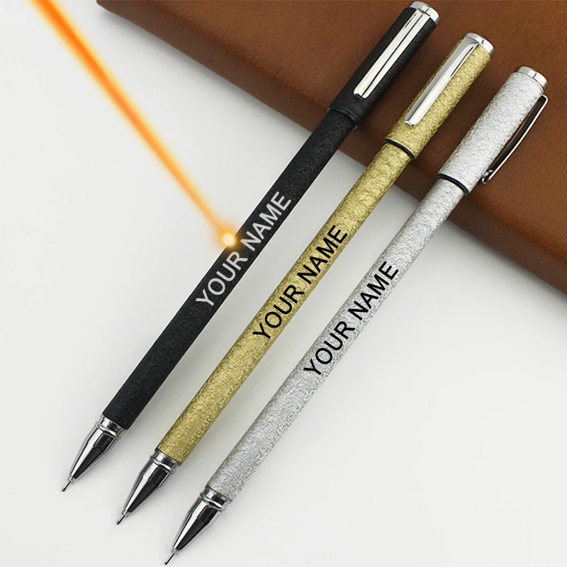 Engraving Custom Gel Pen Text Writing Pretty Stationery Office Accessories School Supplier 2024 Novel Luxury Korean Cool Cute