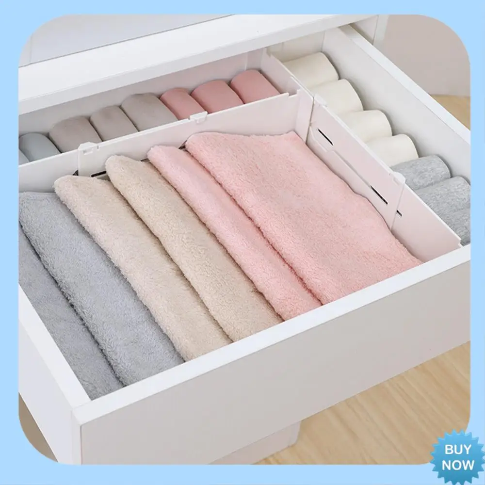 

A47Z 2Pcs Adjustable Drawer Separator Divider Storage Organizer Underwear Socks Telescopic Clapboard Storage Drawer