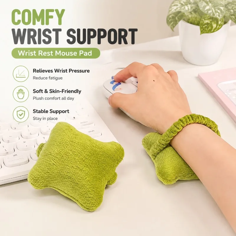 Wrist Rest Mouse Pad Keyboard Hand Support Wrist Protector for Office Desk