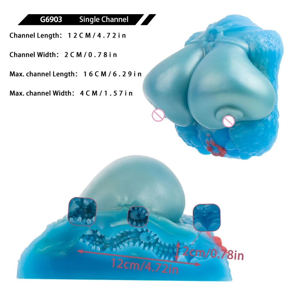 SHAZ الخيال الثدي ذكر الاستمناء Onahole الضارب القضيب تدليك سيليكون جهاز استمناء الجنس لعب للرجال 18 + لوازم الكبار #3