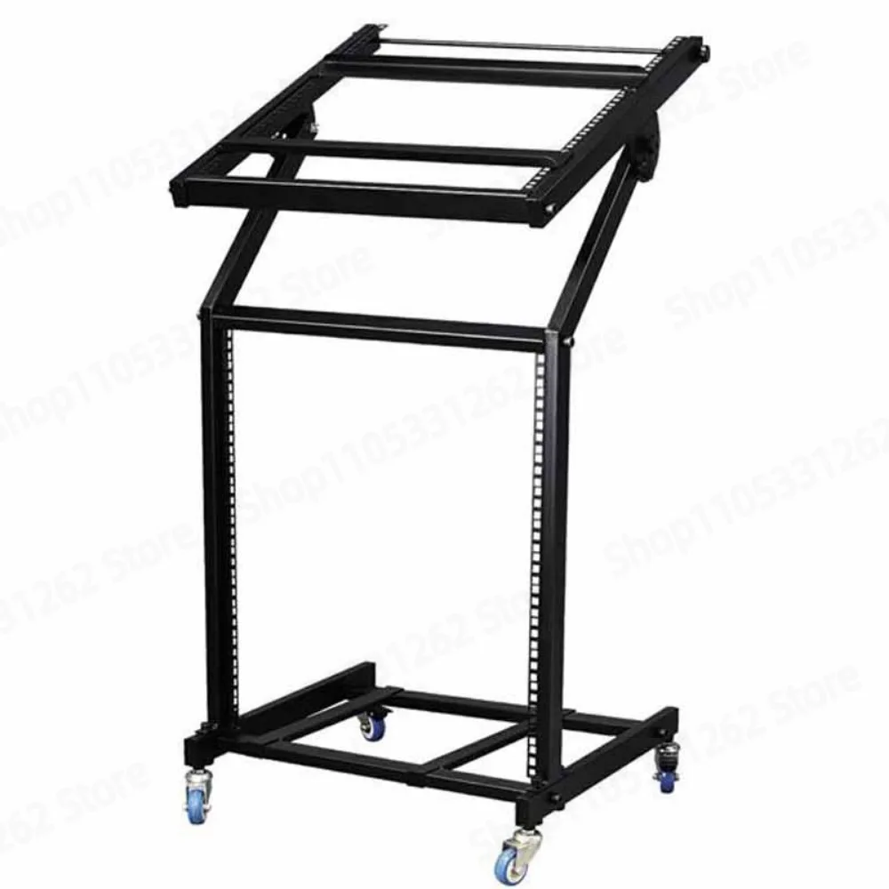 MB2-12U Mobile DJ Mixer Stand Rack with Casters for Amplifier Audio Equipment