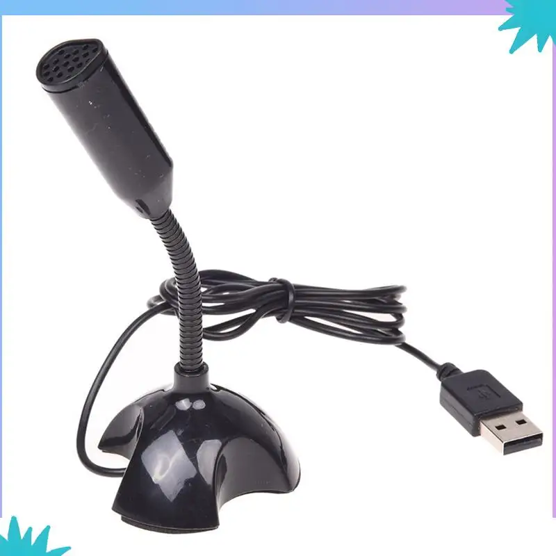 ABZW 6X USB Microphone Web Flexible Noise Canceling Mic For Mac PC Computer Laptop Stand