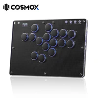 Controlador de Joystick Arcade Haute42-COSMOX sin Palanca para PC/PS4/PS5/Steam Switch, Hitbox para Juegos de Lucha, Teclado de Fibra de Carbono