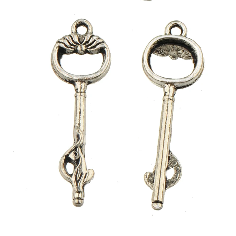 40pcs Findings For DIY Metal Charms Keychains Parts Leopard Crafts Dangles Suspension Making Supplies Suspension Costume Jewelry
