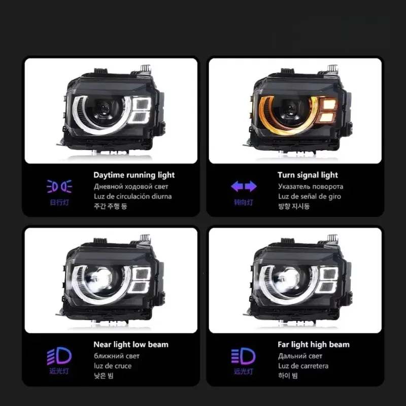 For Traveler T2 Headlights 2024-2025 Upgrade Plug and Play Car LED Headlight DRL Head Lamp Modified Front Lamps for JETOUR