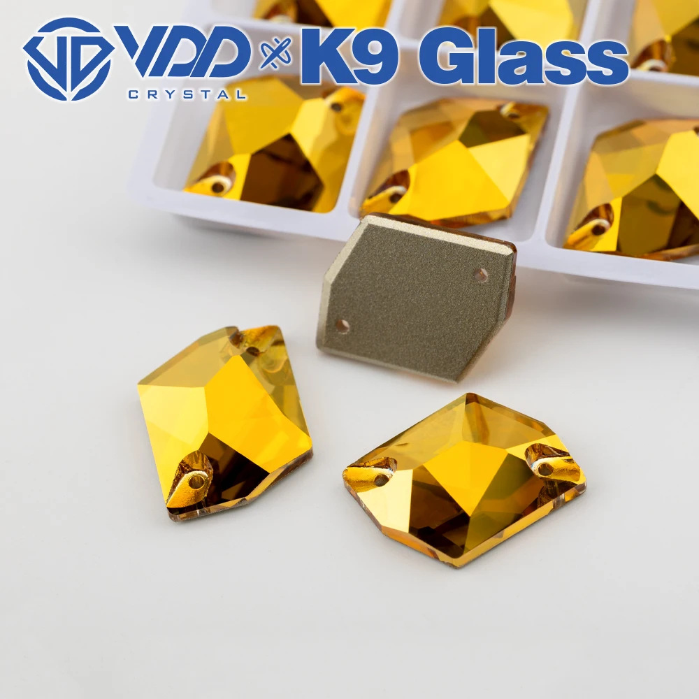VDD S258 Sunshine Cosmic AAAAA Top-Qualität K9 Glas Aufnähbare Strasssteine Kristall Flache Steine zum Aufnähen für Kleidungsdekorationen – Detail 1