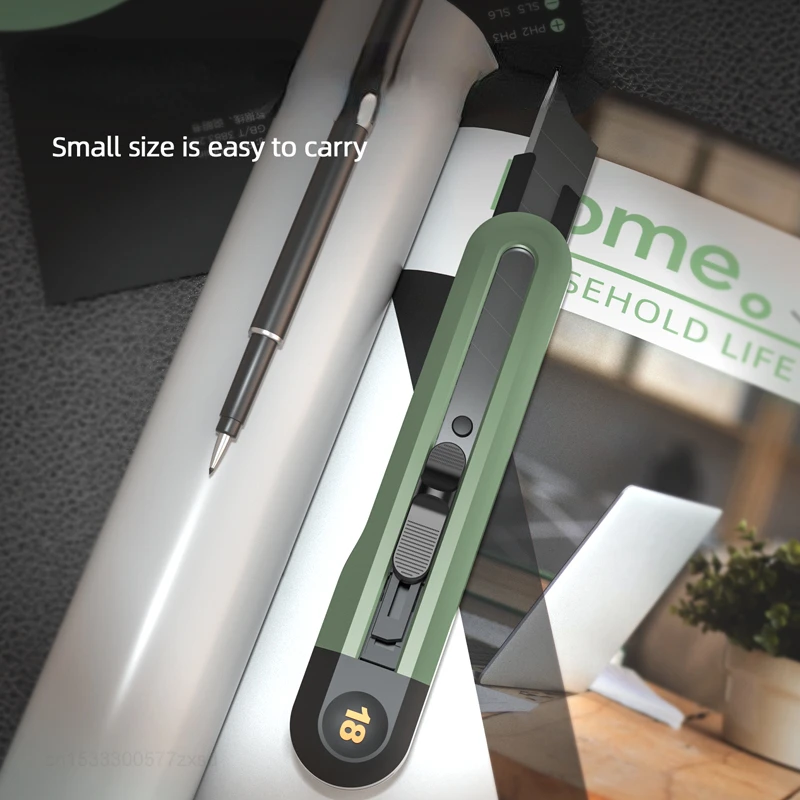 Imagem -05 - Youpin Tools-multifunctional Utility Knife Industrial em Forma de t Portátil Doméstico Faça Você Mesmo Ferramentas Manuais Verde Cinza pc mm 18 mm