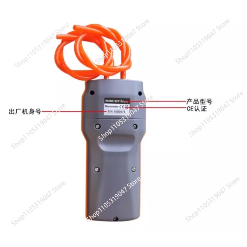 L Digital Differential Pressure Gauge 15PSI Air Conditioning Pipeline Pressure Tester AZ82152