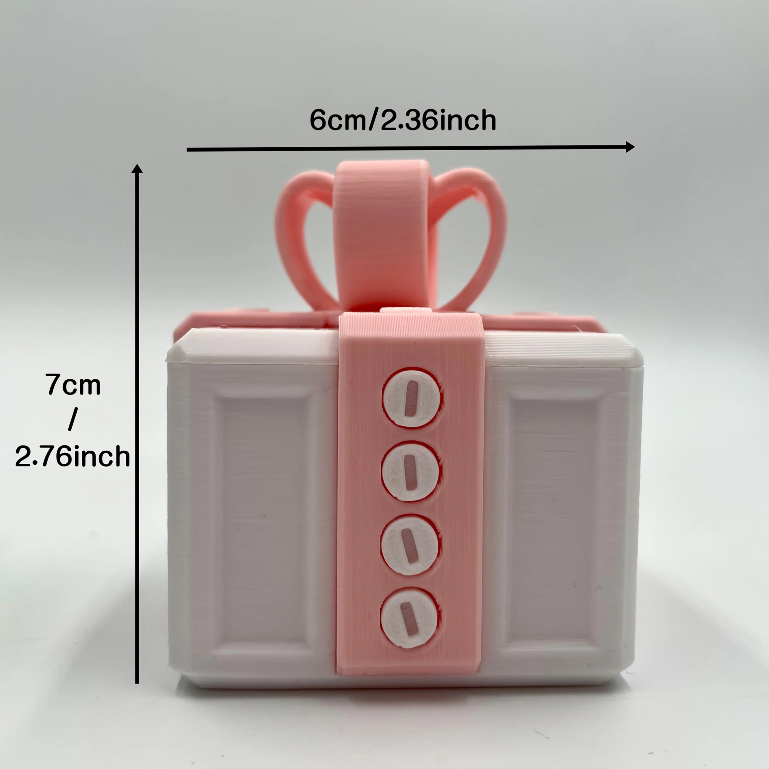 صندوق هدايا ممتع ثلاثي الأبعاد مع مسامير بلاستيكية ألغاز هندسية تفاعلية هدية جديدة لتزيين حفلات أعياد الميلاد وأعياد الميلاد #6