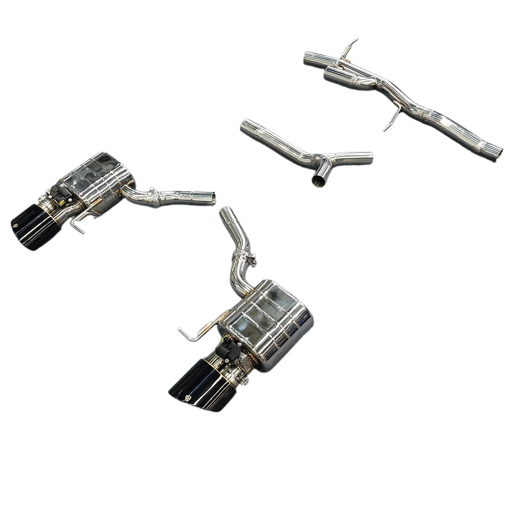 VD  For A4 A5 B8 B9 Four-wheel drive Catback Exhaust System  Upgrade RS4 RS5 Tips Muffler With Valve Performance Tuning - view 4