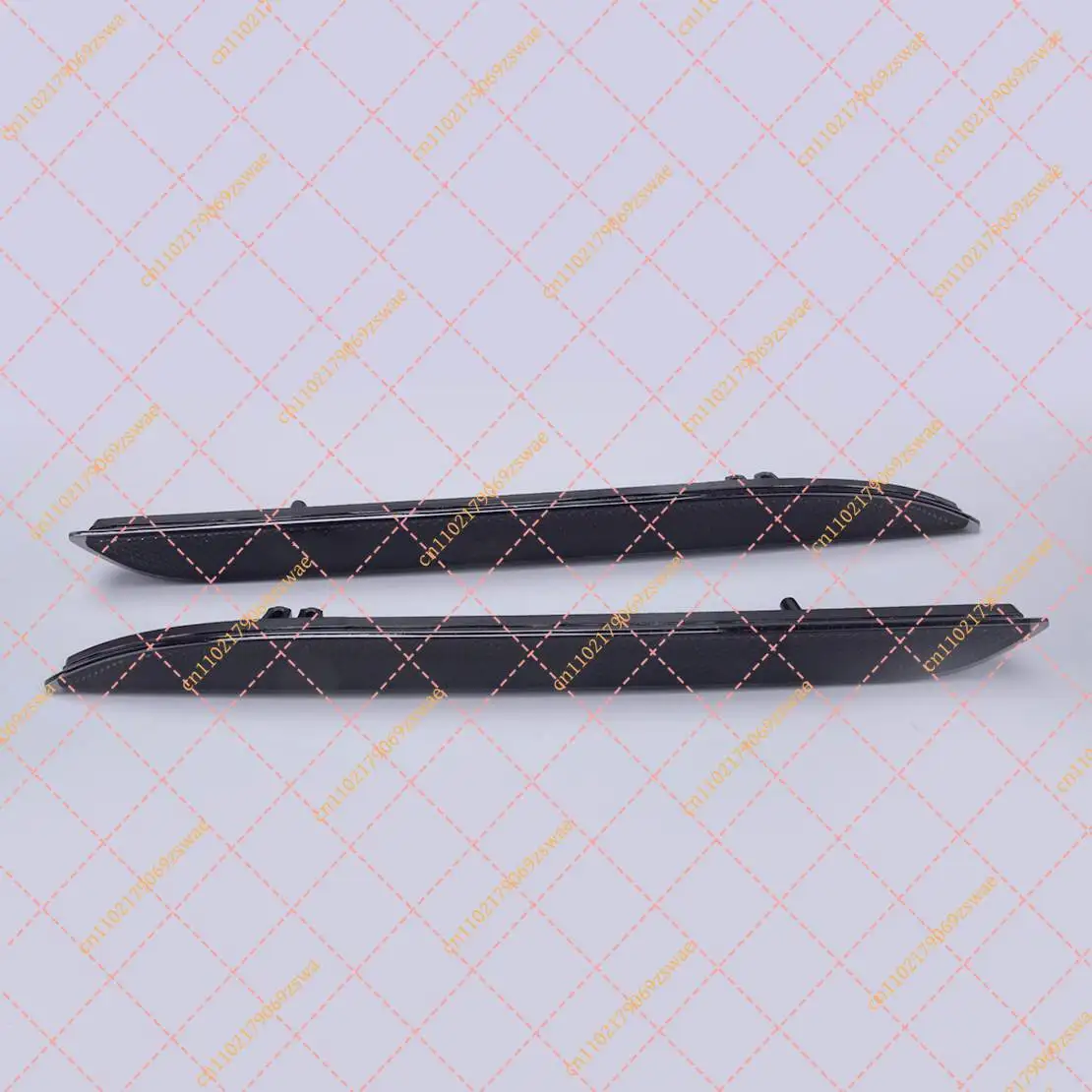 Dual Dark Lens Rear Bumper Side Marker Light For Mustang For 2015-2017 Black Housing Replacement Reflector Diffuser
