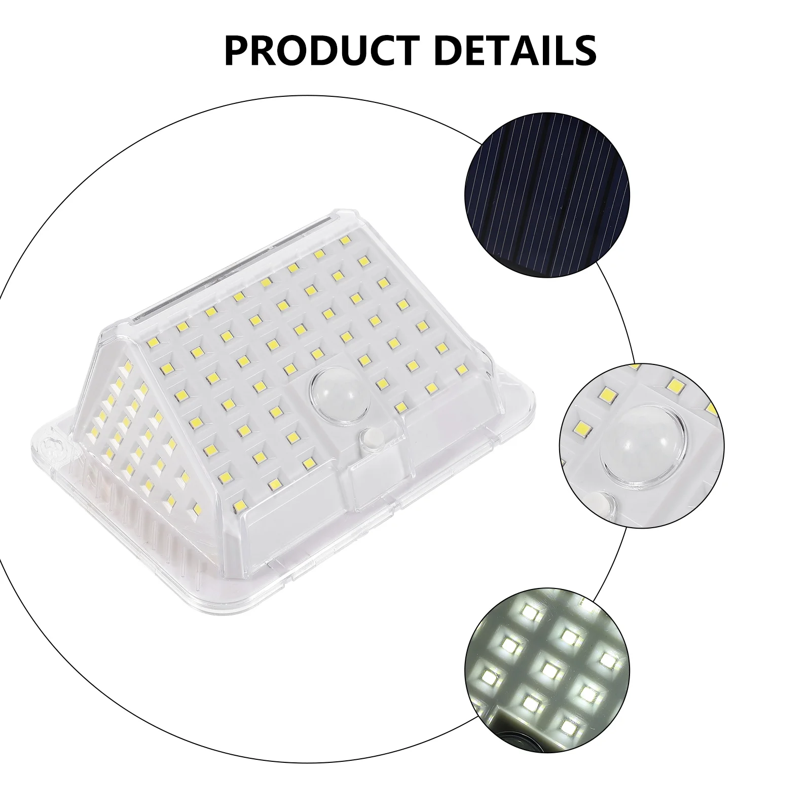 Outdoor Solar Sensor Light Wall mounted Induction Lamp Weatherproof Plastic Garden Courtyard Pathway Lighting Energy Saving