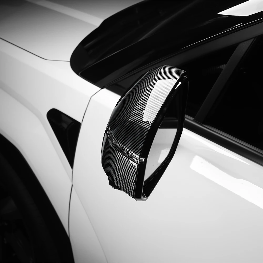 For Hyundai Santa FE MX5 2024-2026 Car Tuning Carbon Fiber Rearview Mirror Decoration Cover Trim Exterior Accessories