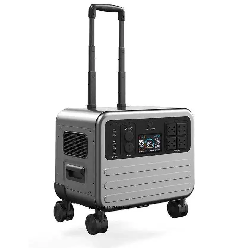 

Factory Priced 2200W Portable Station Solar Panel Flashlight LiFePO4 Battery Pure Sine Wave Inverter DC/AC Output for Electric