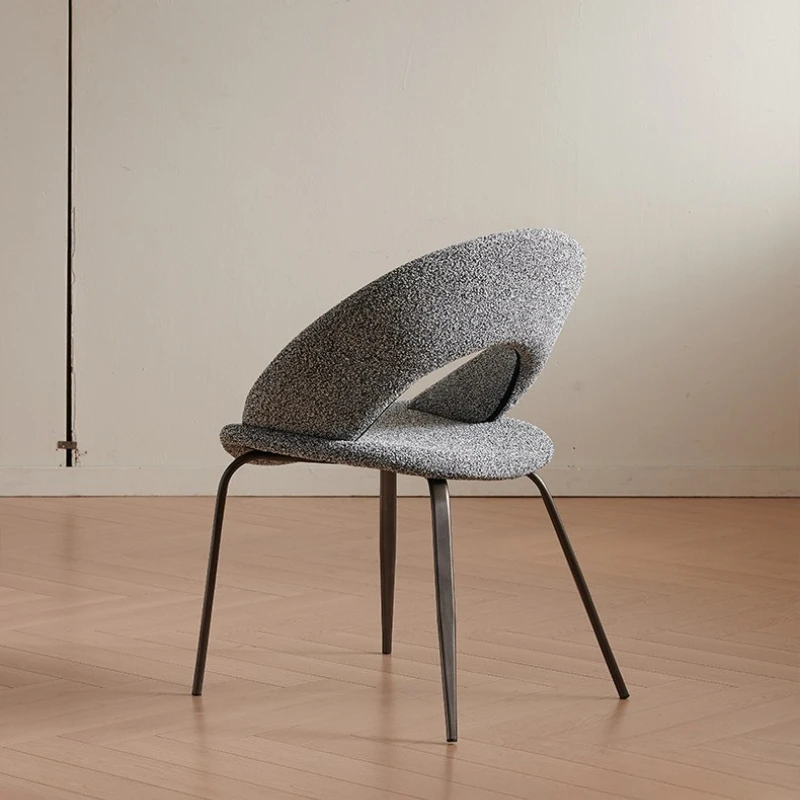 Minimalist Hotel Soft Package Backrest Dining Chair Western Restaurant Dining Chair Villa Model Room Leisure Negotiation Chair