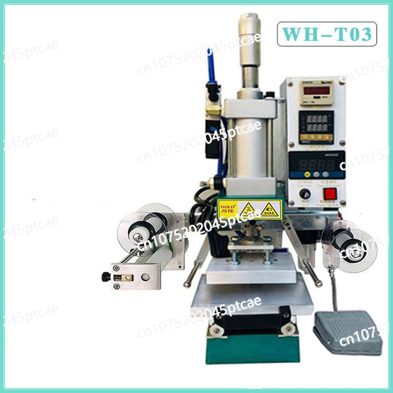 Automatic Hot Stamping and Marking Machine, Pneumatic Leather, Woodworking, Business Card, WH-KT03 ,WH-KT01G