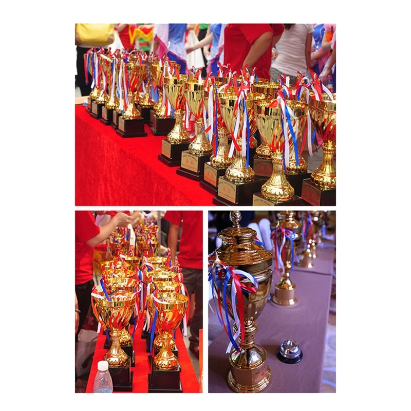 1 PCS Trophy Cup For Sports Meeting Competitions Soccer Winner Team Awards And Competition Parties Favors 11 Inch Metal