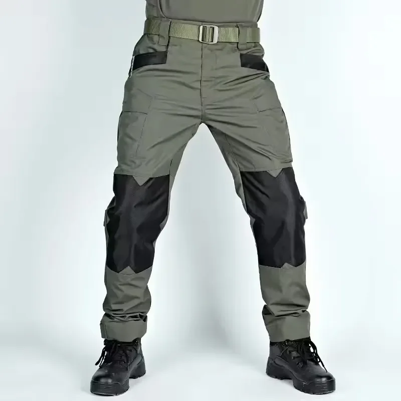 Tarnuniform Taktische Anzüge Verschleißfeste T-Shirts mit Kapuze Cargo-Hosen Herren Kampfhemden Airsoft Paintball Training Jagdbekleidung – Detail 6