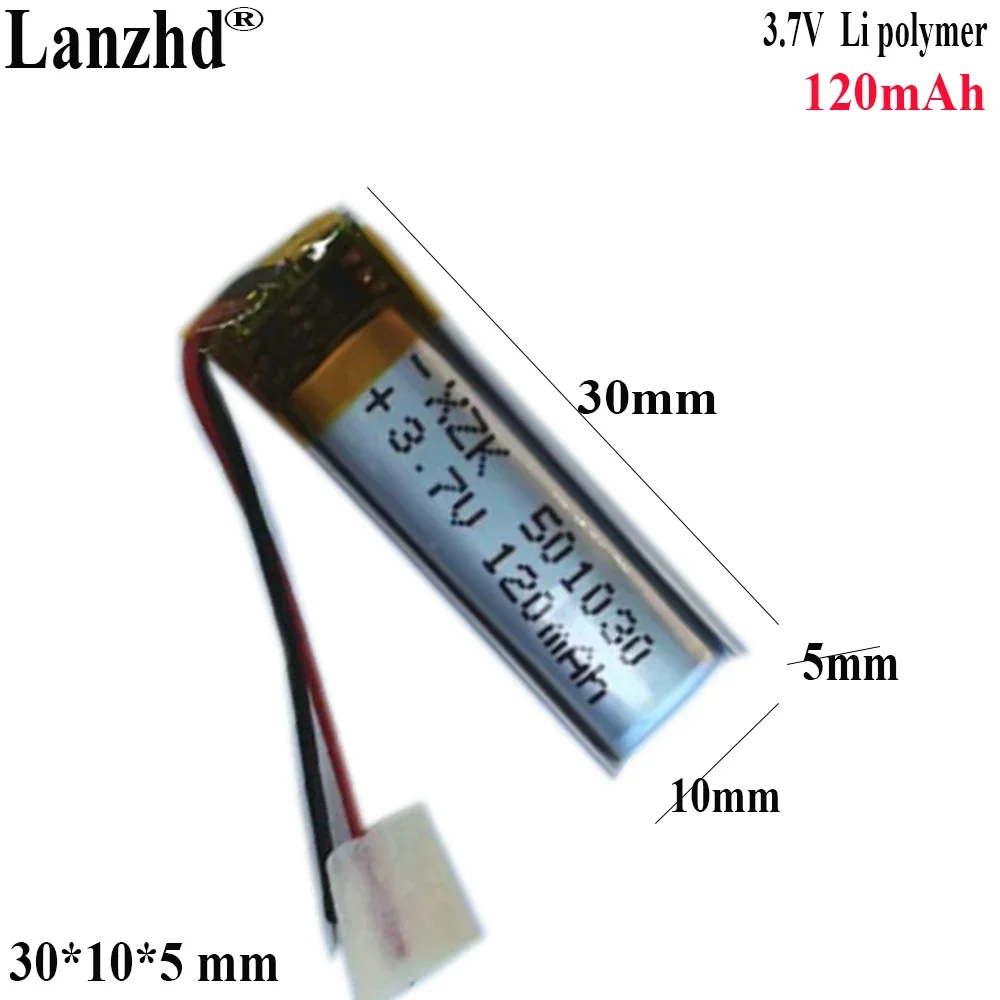 

3.7V Li Polymer Battery 150mah For Smart wear LED light brand beauty instrument camera beauty Medical digital 501030