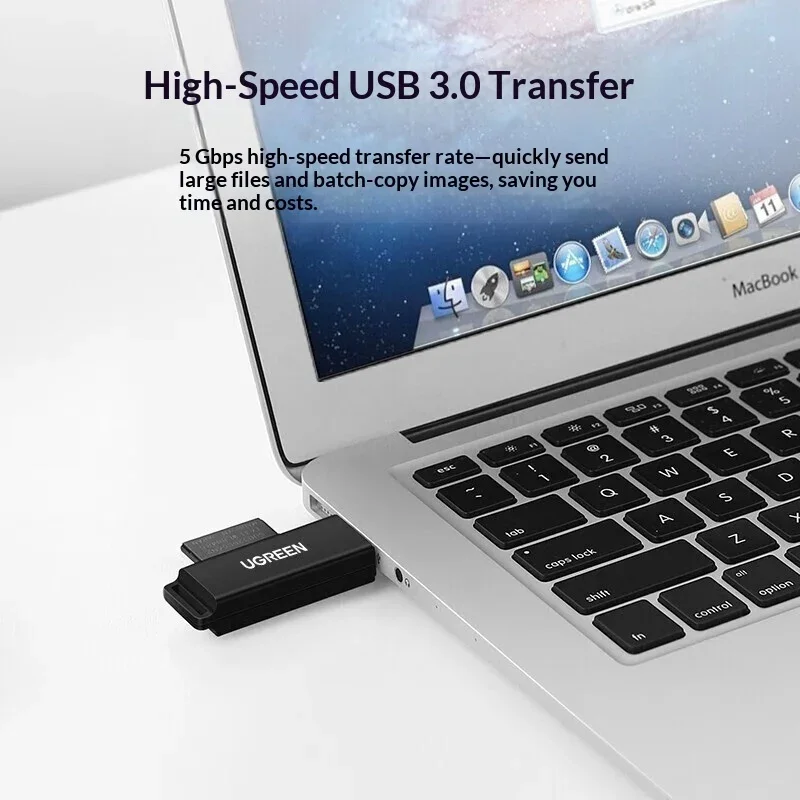 UGREEN 40752 CM104 USB 3.0 SD TF Card Reader Memory Card Adapter for Computer Laptop
