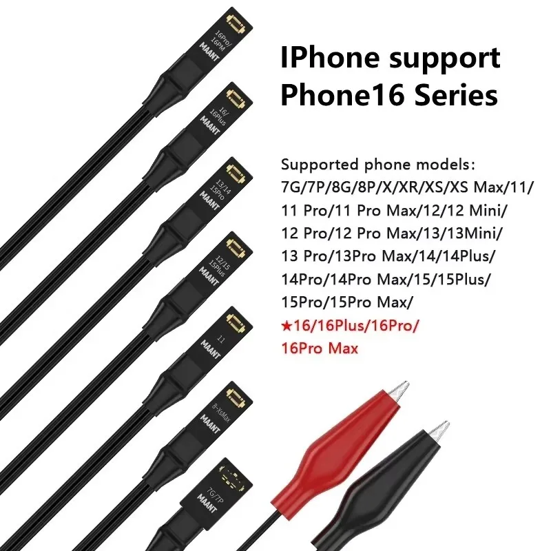 MAANT M064 8in1 Phone Power Boot Line for iPhone 7-X 11 12 13 14 15 16 Pro Max Motherboard Activation Start-up Test Cord Tools