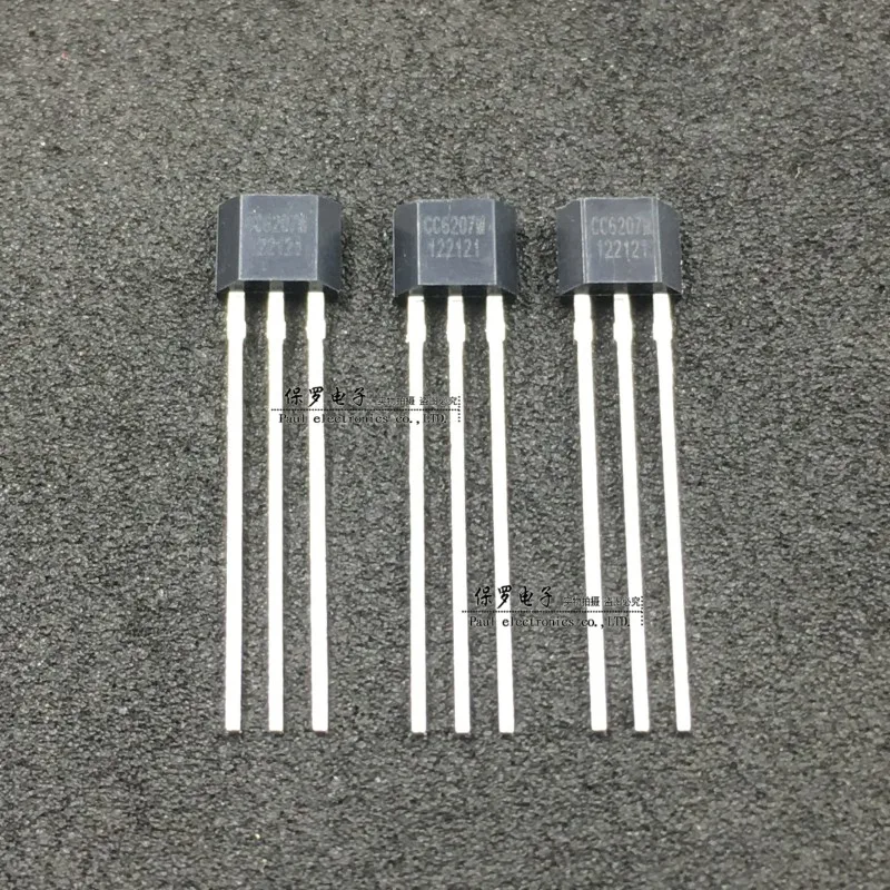 10Pcs/CC6207MST All-Polar Hall Switching Element 6207M SOT-23 Non-Polar, Micropower Sensor