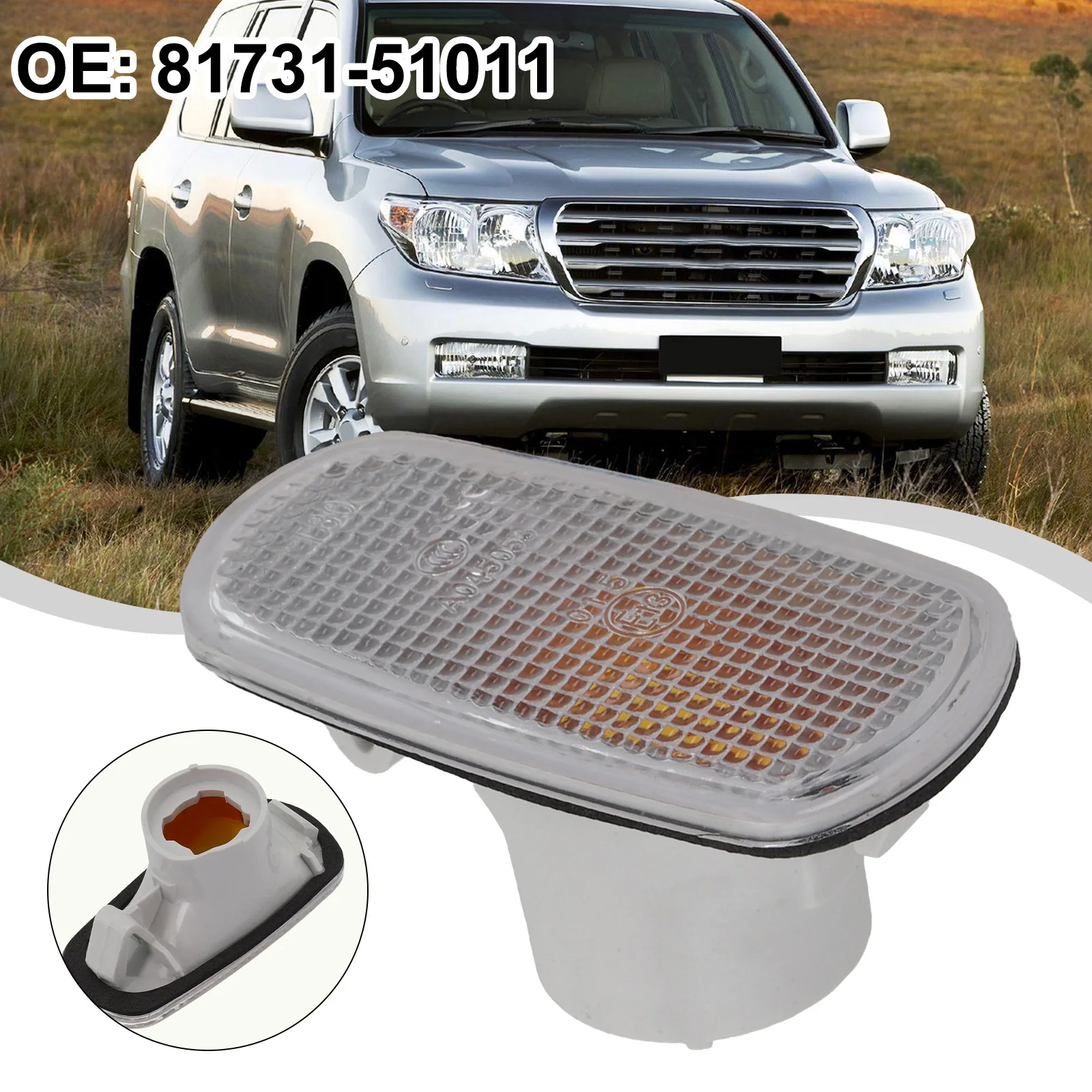 Side Marker Light Housing Cover 81731-51011 For Toyota For Land  For Cruiser For GRJ200, For URJ200 2007-2012 For Lexus For LS