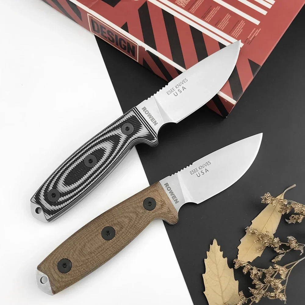 High Hardness Fixed Blade Knife EDC Outdoor Multi-functional Straight Knife Camping Hiking Fishing Practical Knives Daily Cutter view 5