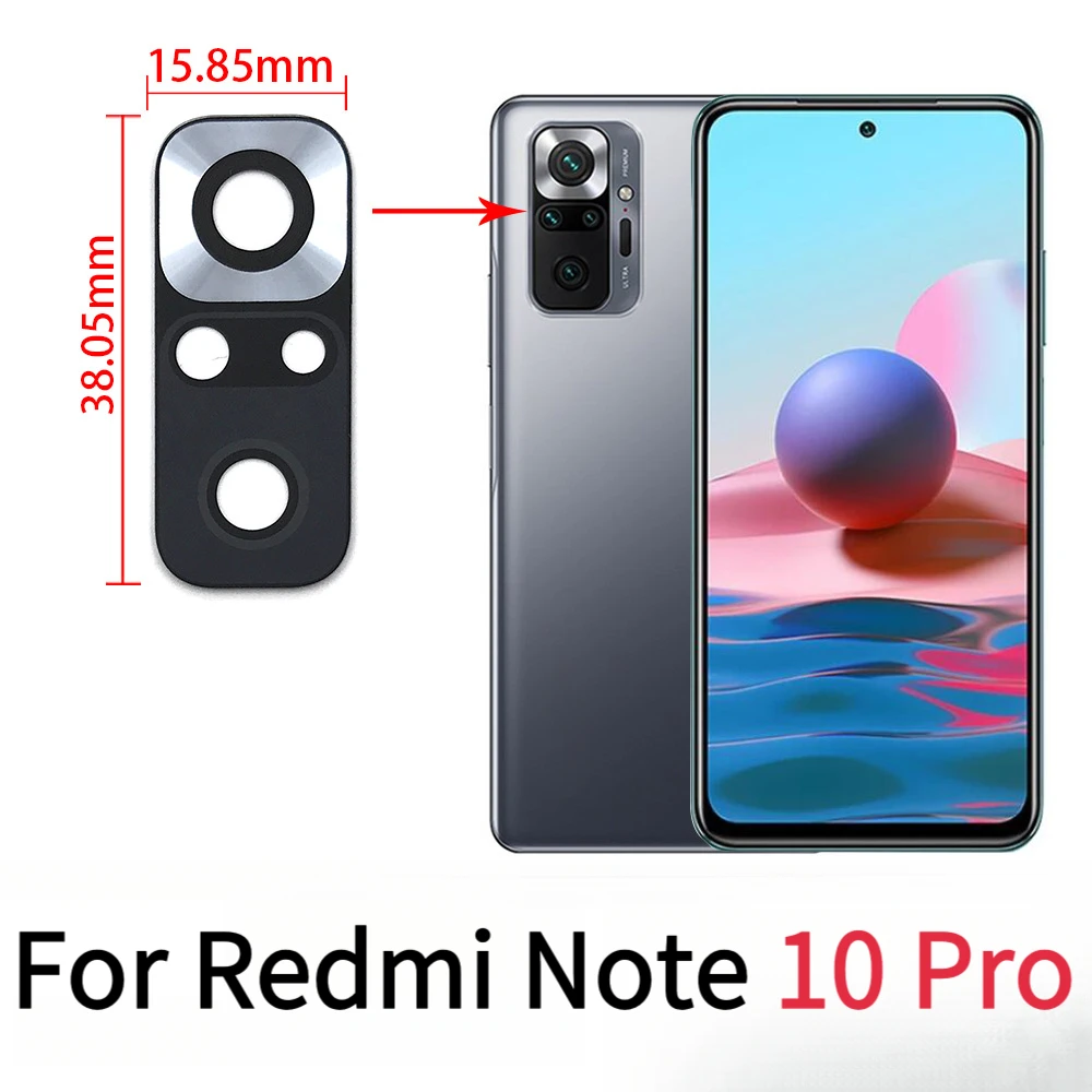 

1PCS Back Camera Glass Lens For Redmi Note 10 Pro
