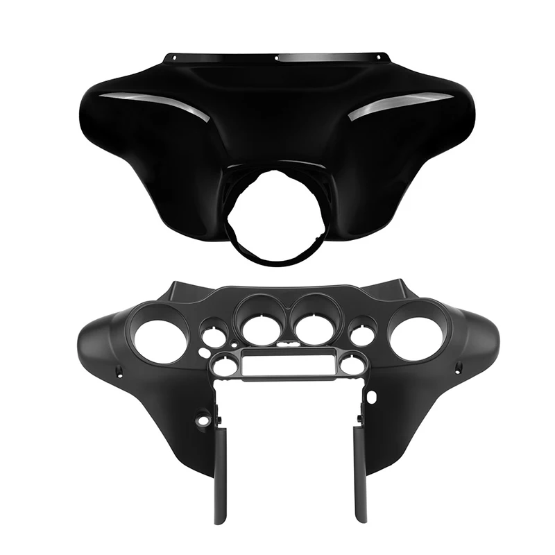 Motorcycle Front Batwing Inner Outer Speedometer Fairing For Harley Touring Electra Street Glide 1996-2013