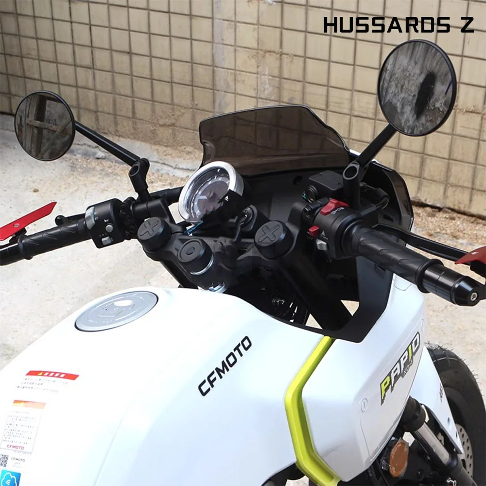 For CFMOTO PAPIO XO SS 125 XO-1Motorcycle Rearview Handlebar Rearview Mirror Retro Round Side Mirror Papio Xo CF MOTO Accessorie