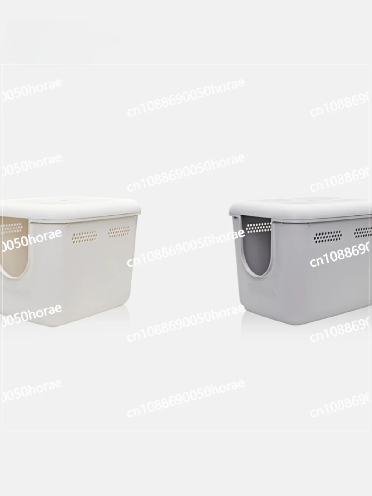 Pet Cat Large Fully Enclosed Toilet with Lid Cat Litter Box