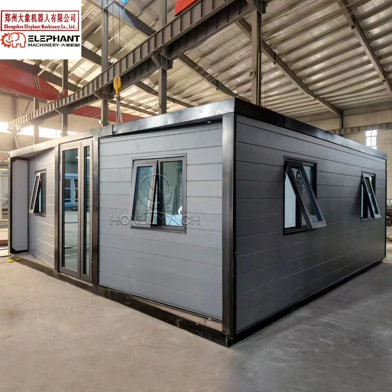 Customized 20ft 30ft 40ft Expandable Prefab Houses 2 3 Bedrooms Container Home Prefabricated Tiny House Mobile Homes