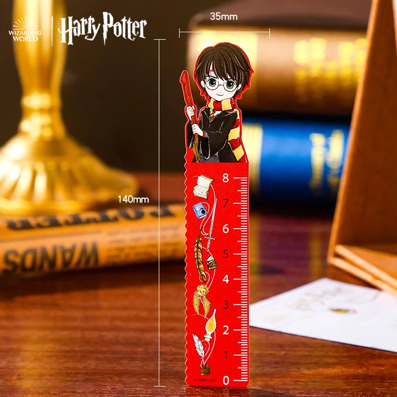 Harry Potter Ruler Hogwarts Kawaii Cartoon Characters Hermione Malfoy Movie Peripherals Student School Stationery Bookmarks Gift