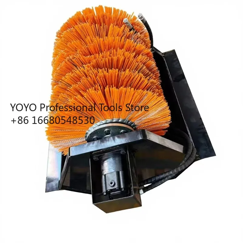 

Гидравлический снегоуборщик-подметальщик 4LK для мини-экскаваторов с насосом и двигателем, прочная конструкция из легированной стали для экскаваторов 1-5 тонн