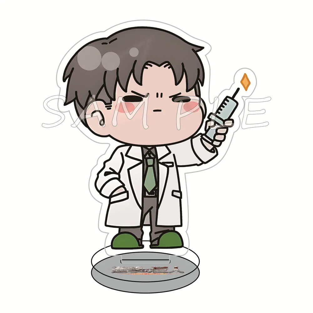 Attack On Titan 10cm Acrylic Stand Figures Keychain Anime Manga Merch Desktop Tabletop Decor Ornament Otaku Fan Collectible Gift