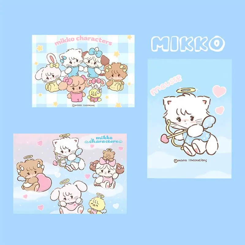 Imagem -03 - Anime Mikko Poster Adesivos Decoração Dormitório Imagem de Fundo Adesivo de Parede Kawaii Bonito Estilo Ins Desenhos Animados Novo 20 Pcs Set