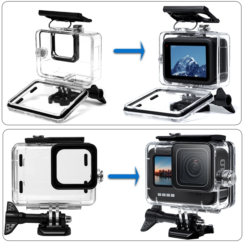 Accessories Kit for Gopro Hero 12 11 10 9 Black Carrying Bag Waterproof Housing Case Tripod Set for Go Pro Hero12 Hero11 10 9