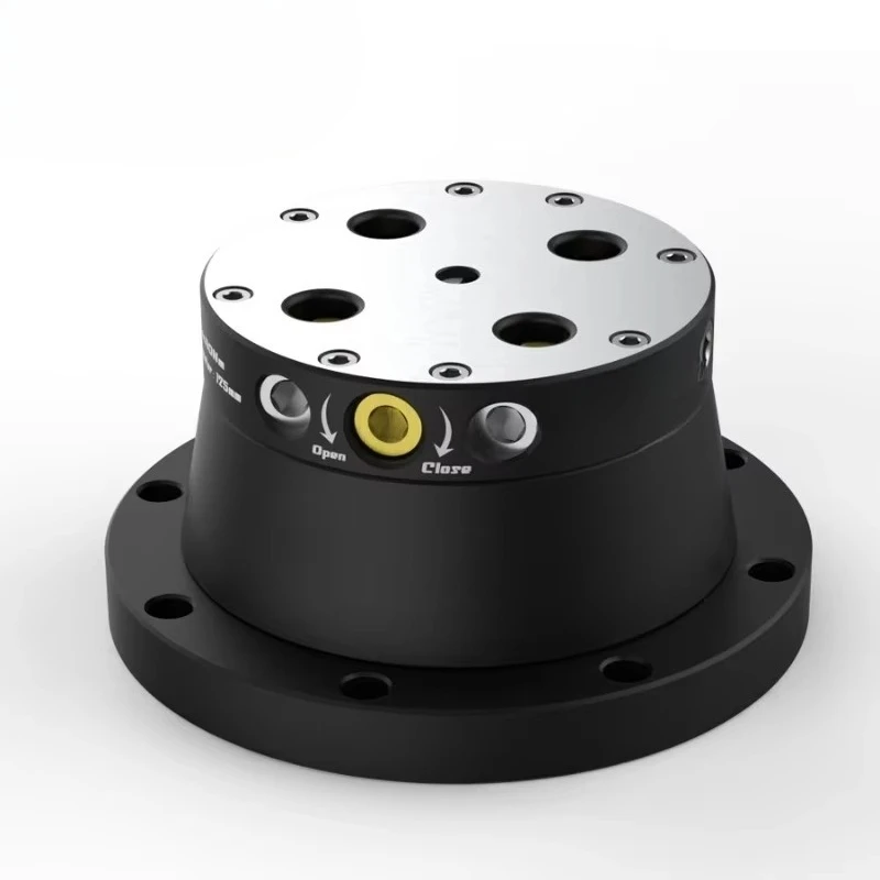 DJ-AIX5-D52-H43 4-Axis Fixture, Self-Centering Mirror Positive Zero-Point Quick Change, L-Type Bridge Structure Workholding